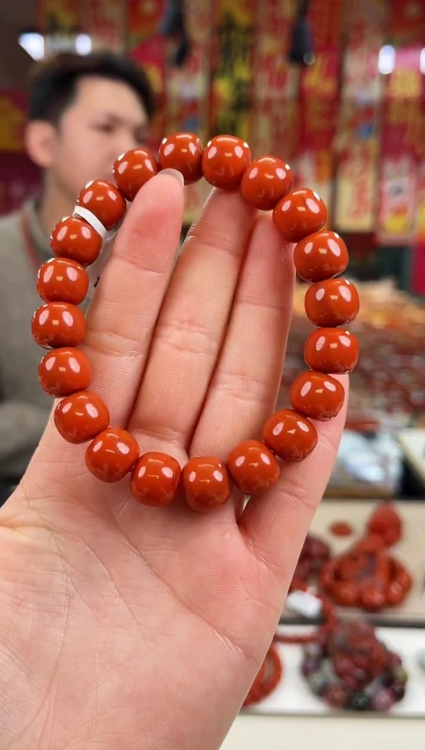 未镶嵌瓦西老型手串11+南红玛瑙（多样式发其一）