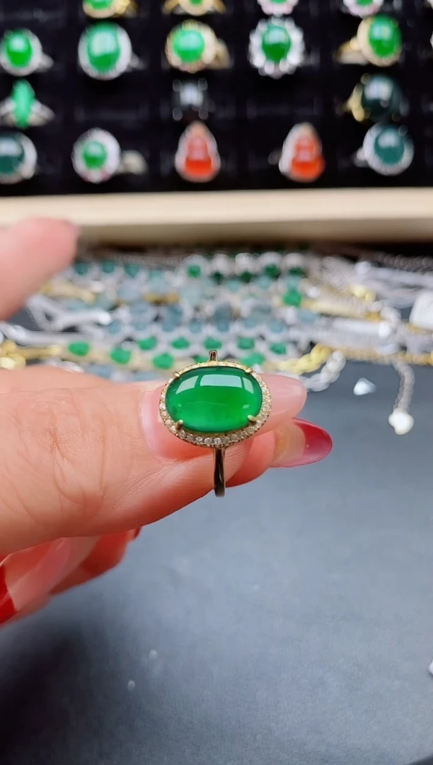 【闪购商品】翡翠戒指银S925镶嵌1321321