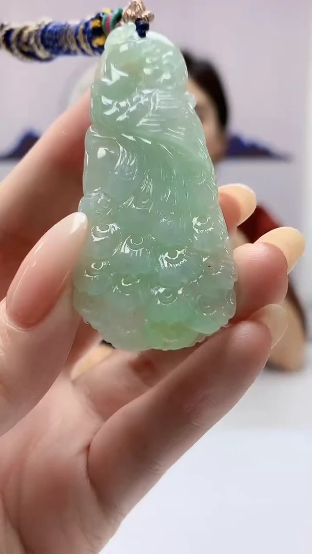 【闪购商品】定制翡翠未镶嵌4829DD-毛货挂件29