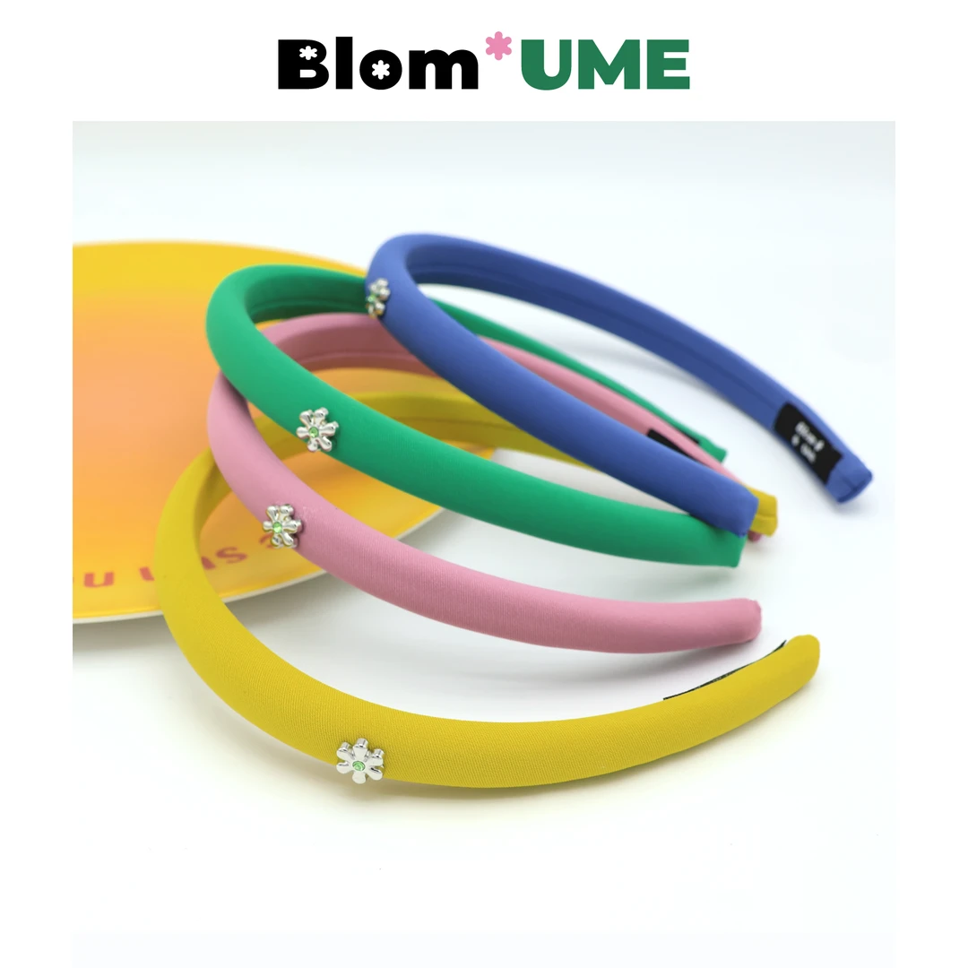 Blom原创金属高级感花朵发箍女百搭防滑多巴胺可爱显脸小头箍韩系