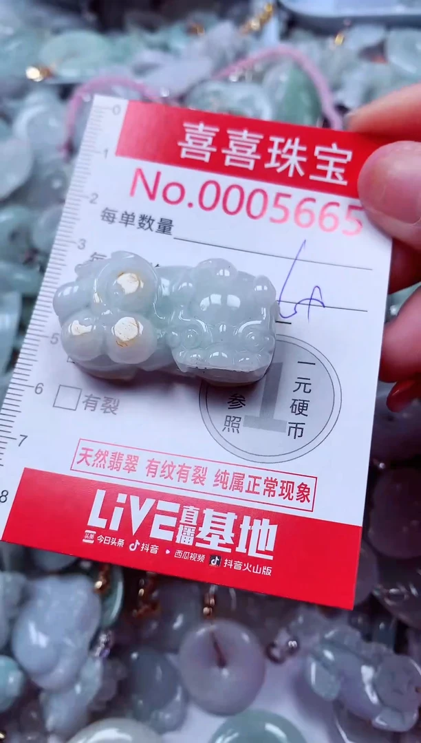 吊坠(不含链)未镶嵌翡翠5665