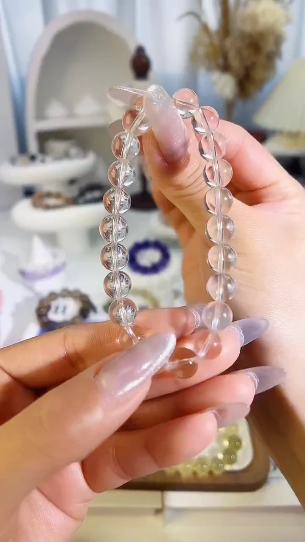 未镶嵌手串水晶白水晶多样性发其一