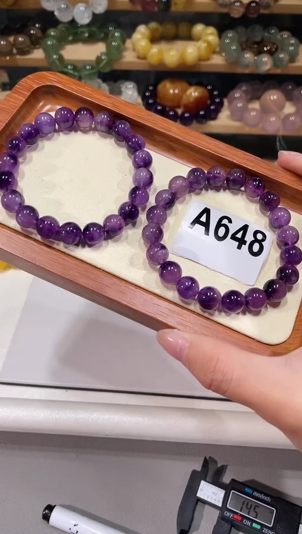 未镶嵌手链水晶A648紫超七手链多样性发一