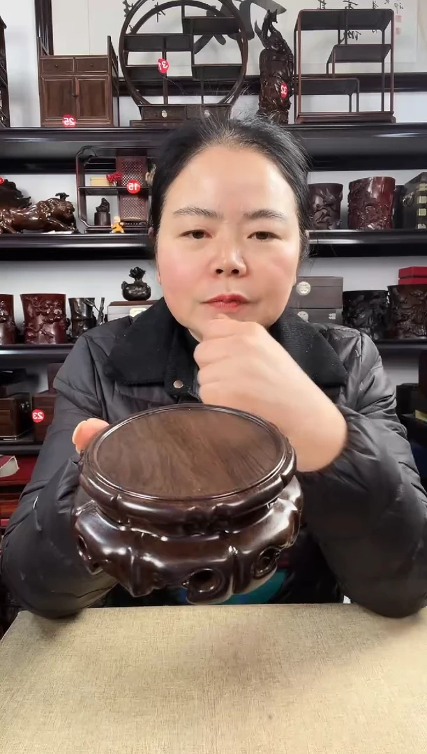 木旋转如意老李红木工艺品