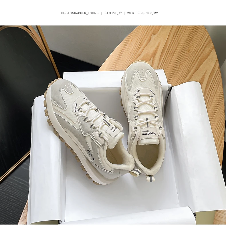 124026复古阿甘鞋女2024新款登山鞋一脚蹬休闲小白运动女鞋