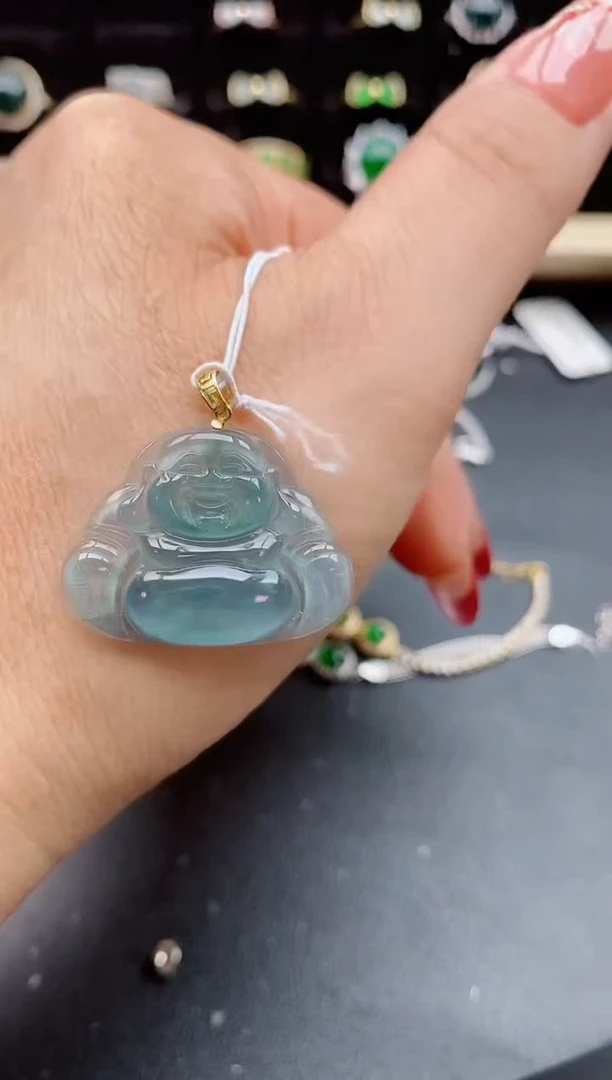 【闪购商品】翡翠颈饰18K金镶嵌12121212121