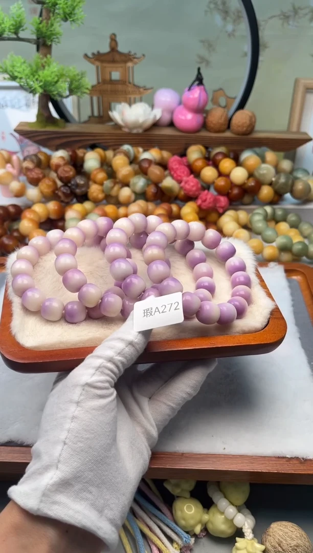 【闪购商品】菩提根/象牙果手串13+mm瑕干磨桶珠随机一串不挑A272