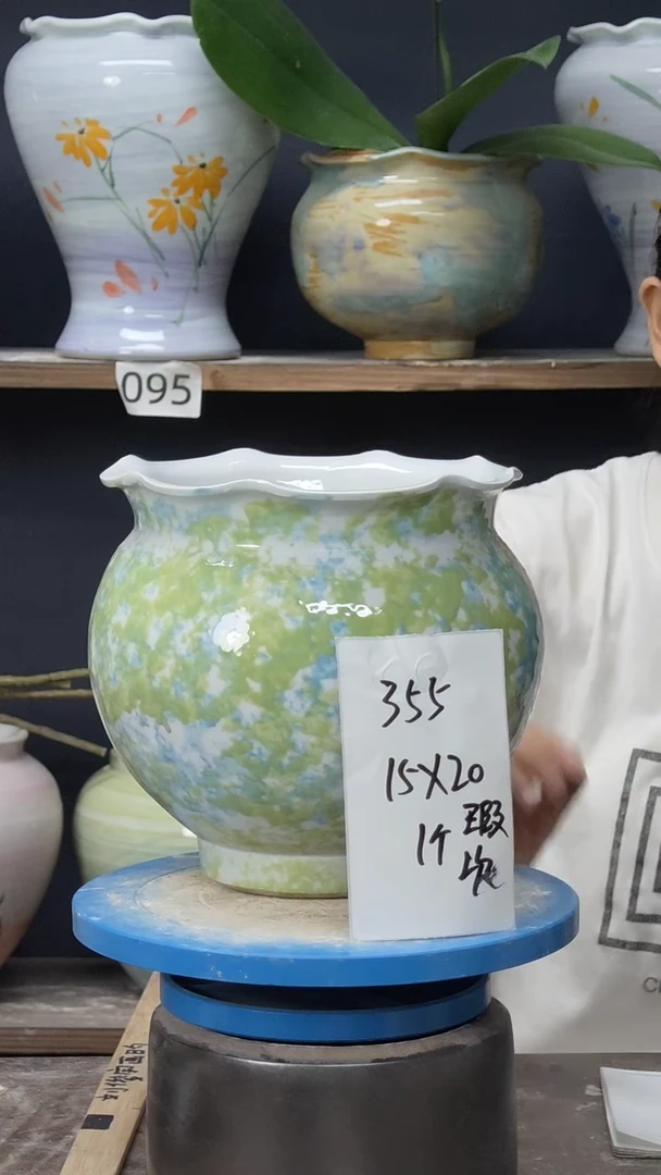 景德镇花盆默认微瑕355