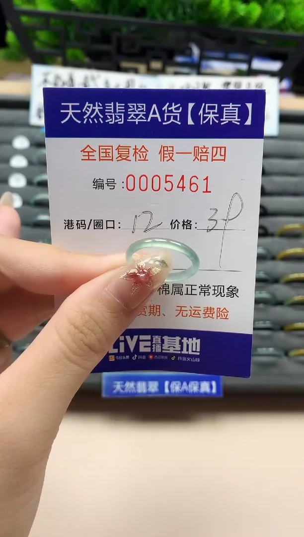 未镶嵌戒指翡翠天然  5461