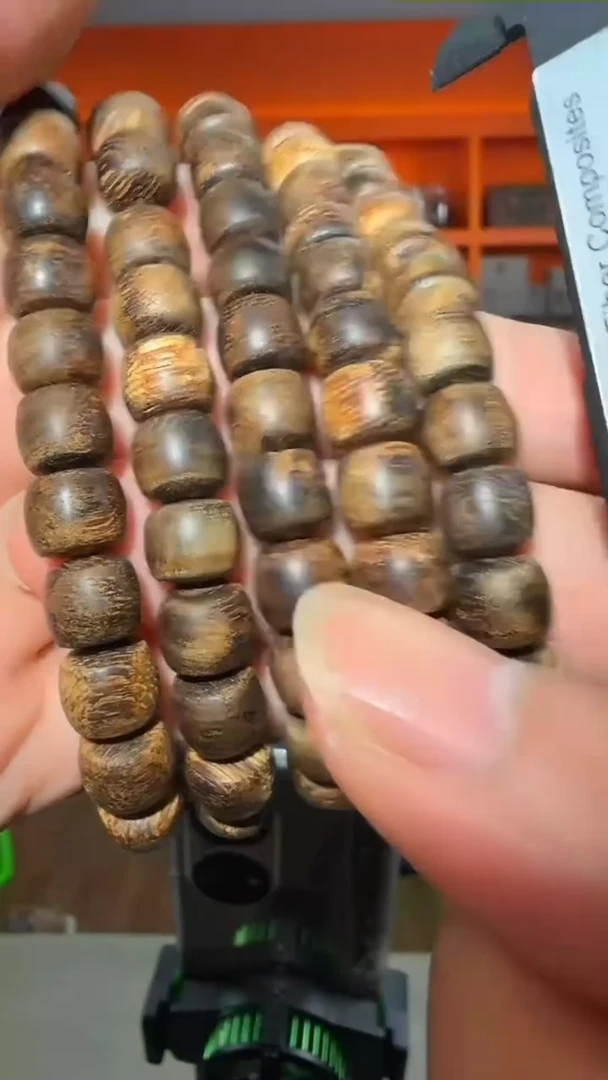 手串沉香385号单圈紫伽罗多样性发一