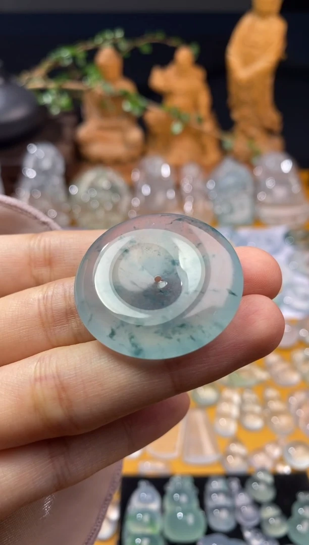 吊坠(不含链)未镶嵌翡翠平安扣