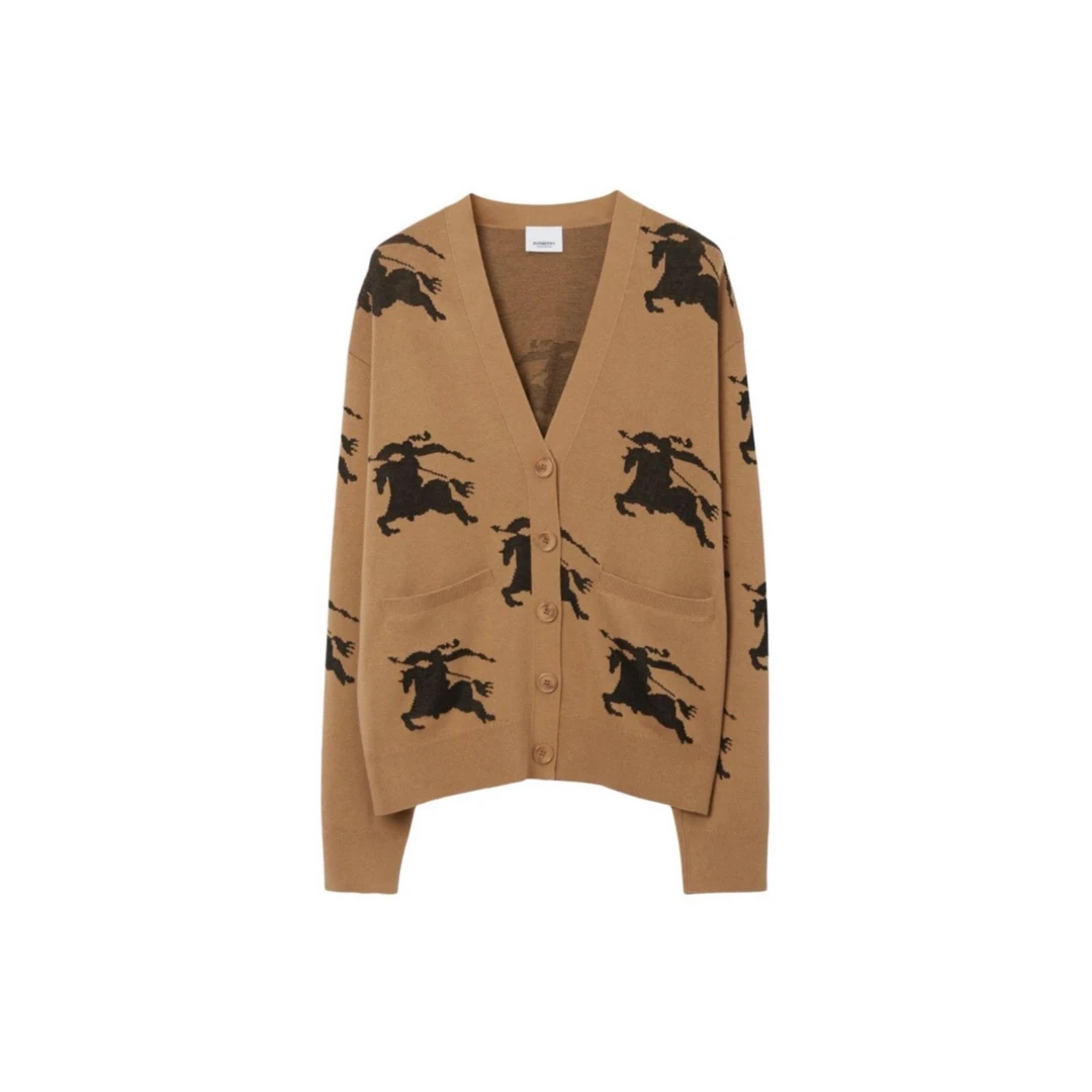 全新未使用 BURBERRY/博柏利 印花针织长袖毛衣 TP030927