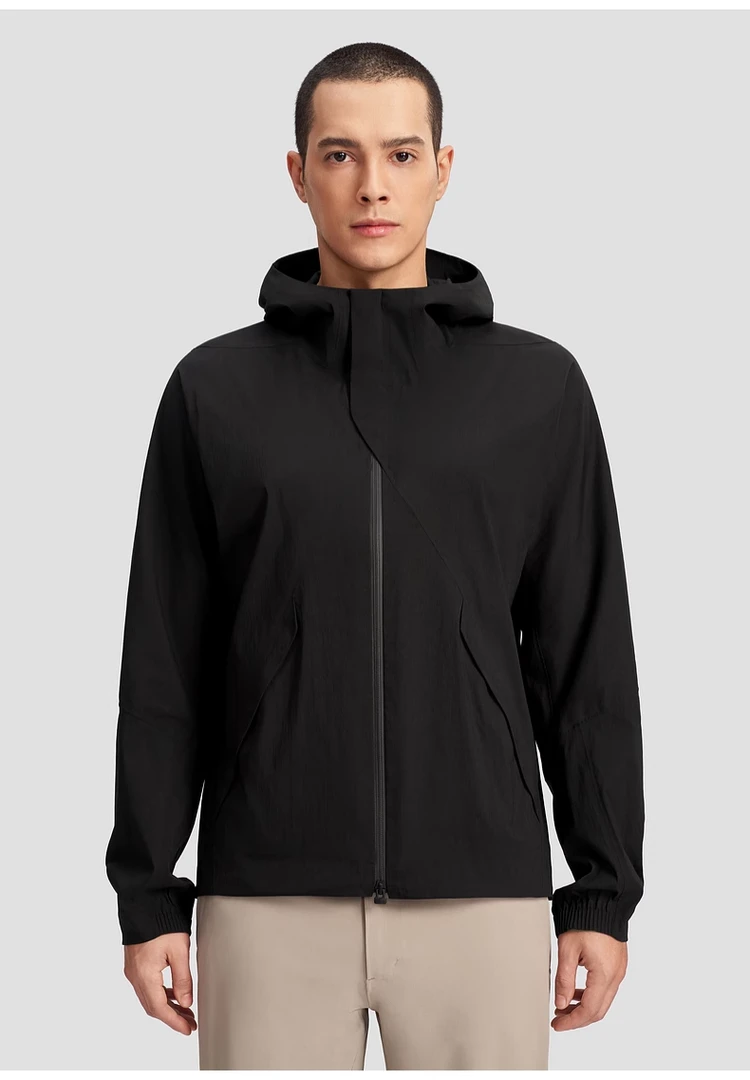 CH023户外软壳衣新款速干防风防水夹克全热封薄外套徒步连帽外套