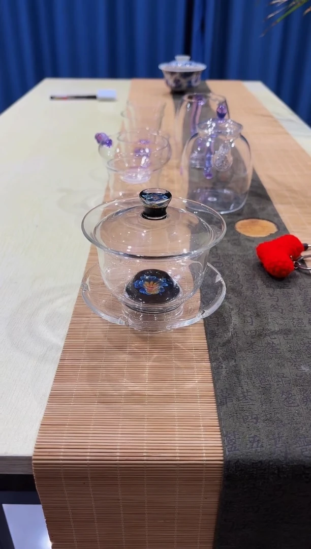 用****0雅青盖碗简装发货