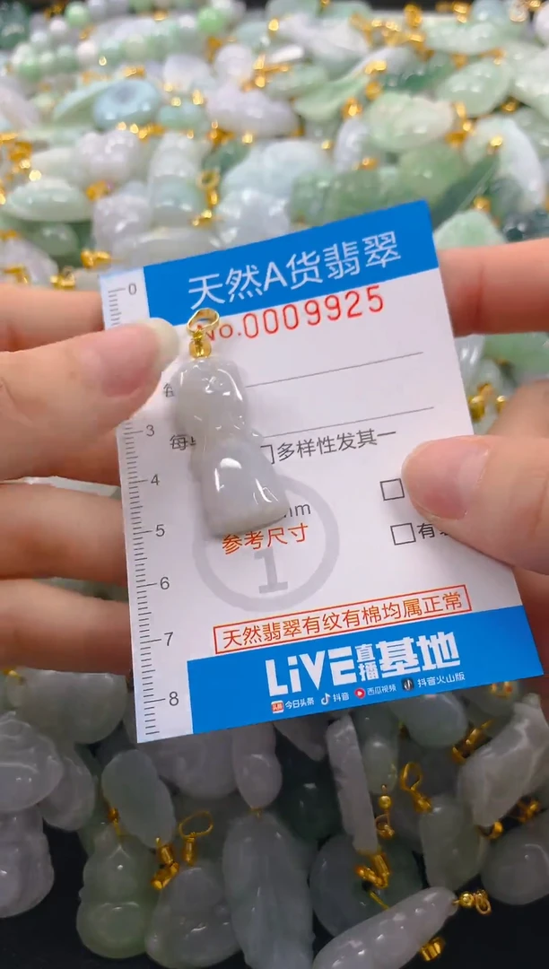 颈饰未镶嵌翡翠净货挂件-9925