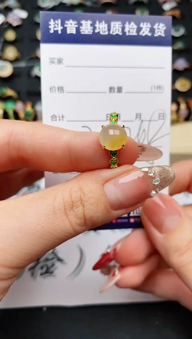【闪购商品】翡翠戒指银S925镶嵌.........