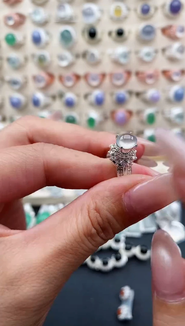 未镶嵌戒指翡翠天然缅甸翡翠A货222-3-6