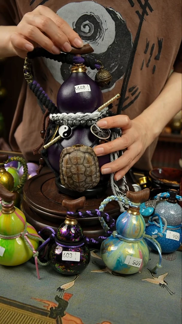 648号500ml左右非遗大漆酒葫芦