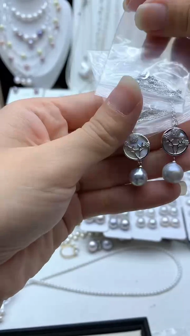 海水珍珠银S925镶嵌颈饰多样性发其一