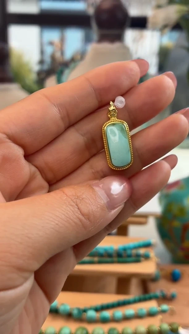 合金绿松石吊坠(不含链)1