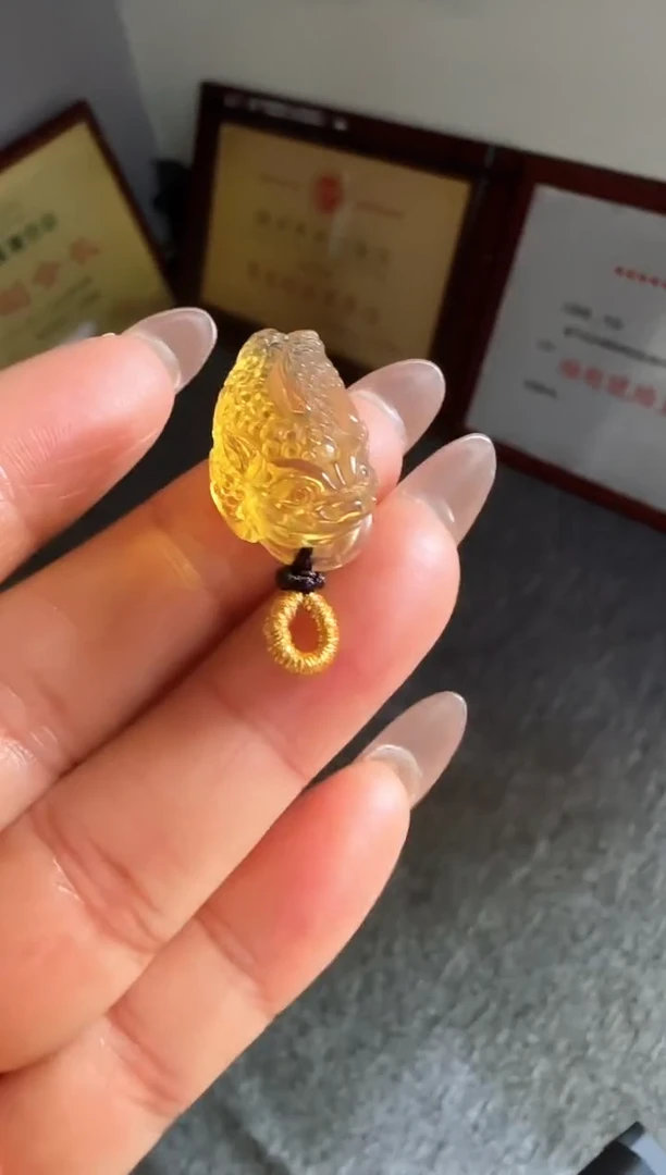 琥珀吊坠(赠链)未镶嵌#58缅甸琥珀紫罗兰吊坠