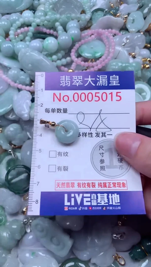 翡翠未镶嵌吊坠(不含链)5015