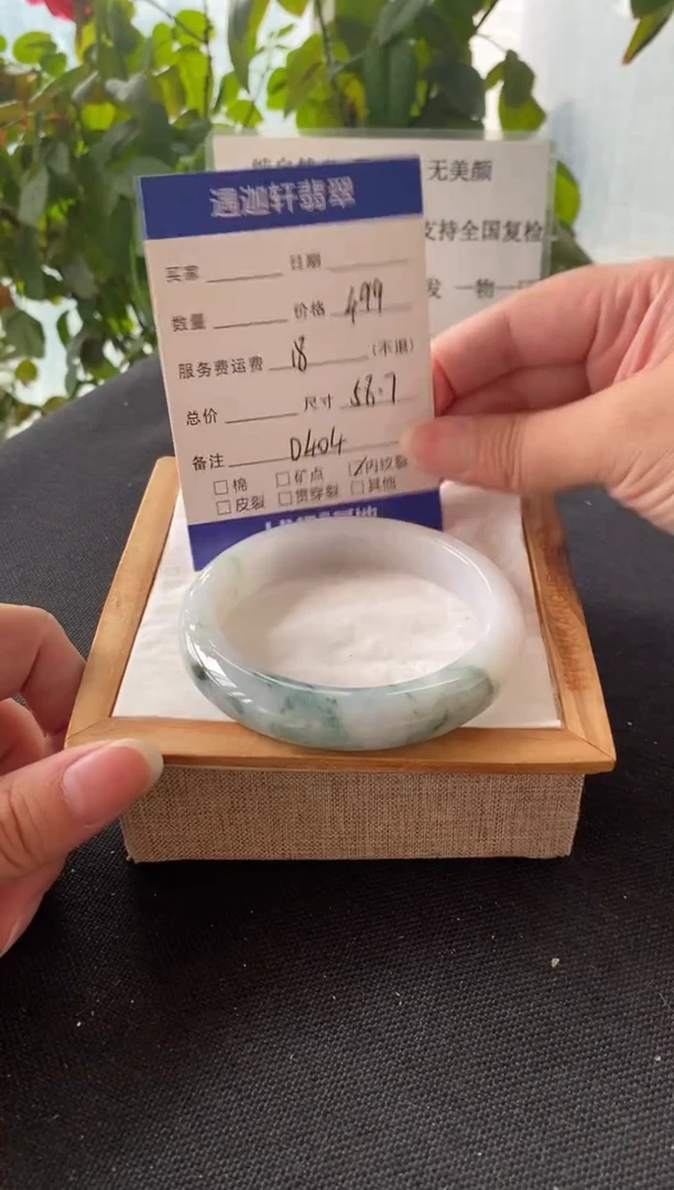 未镶嵌手镯翡翠58.8圈口 D404编码