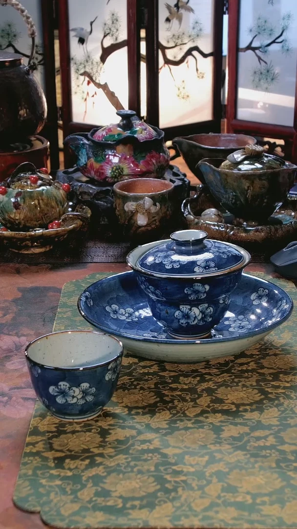 景德镇手绘茶壶茶杯