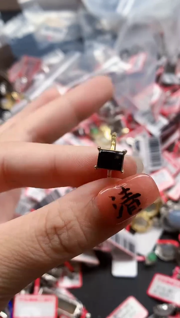 银S925镶嵌戒指翡翠天然A货缅甸翡翠