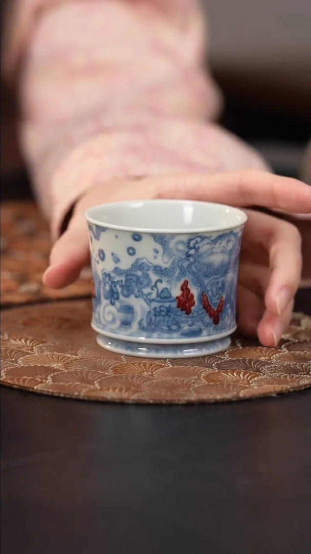 【闪购商品】杯屹朴堂釉里红金蟾