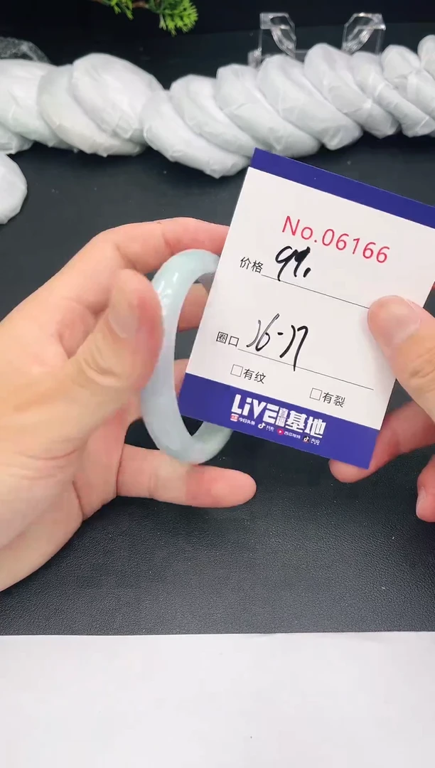 未镶嵌手镯翡翠6166