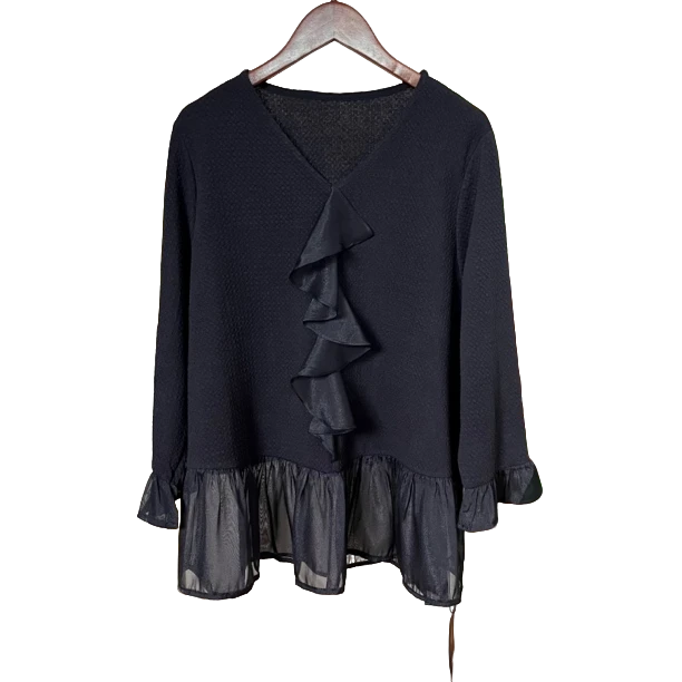 102黑色长袖轻奢时尚秋冬女内搭修身打底衫爆款气质网红休闲百搭