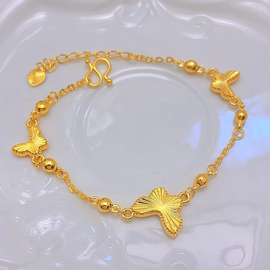 手链 2007-时尚镭射蝴蝶手链女款百搭气质精致可调节