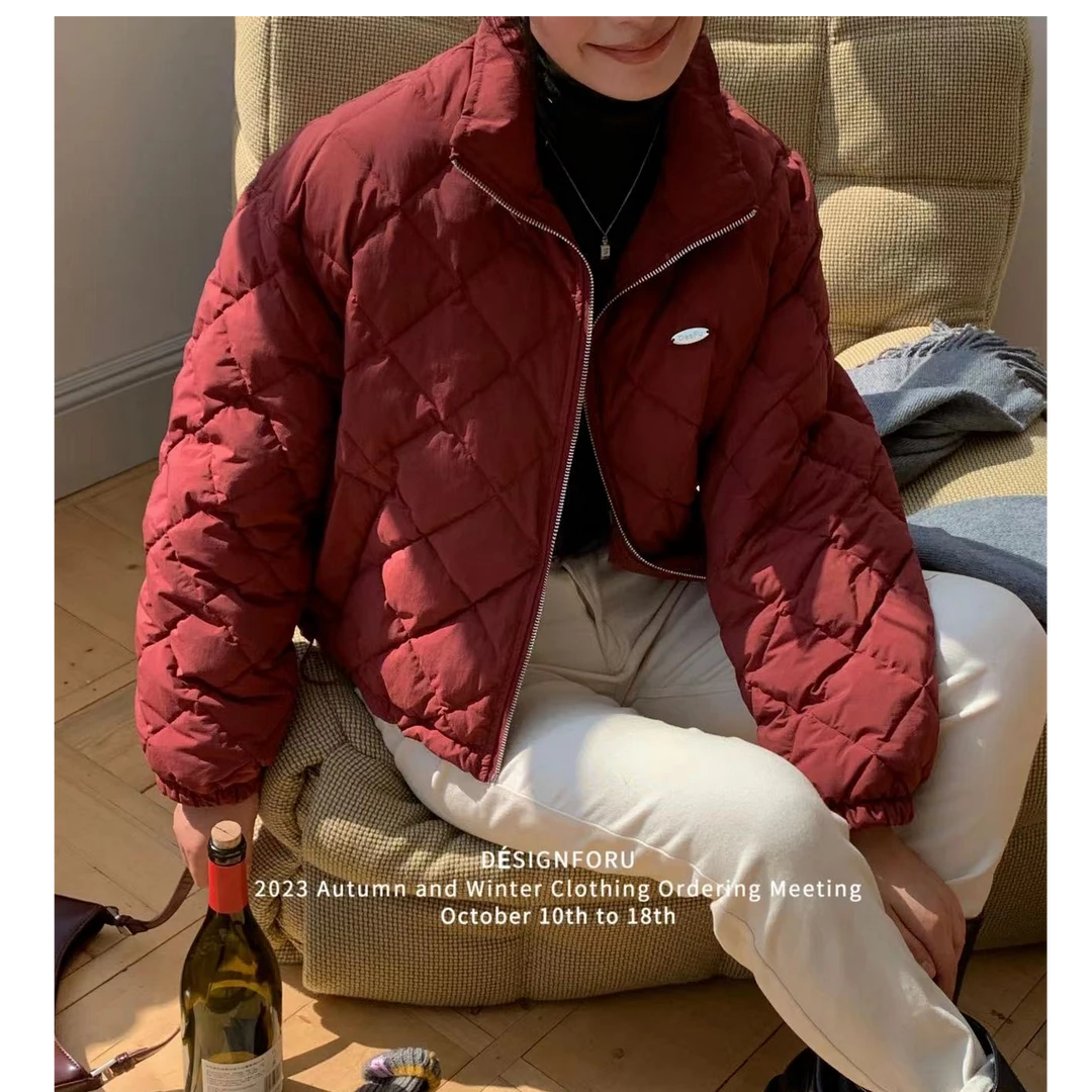 0610七色拉链羽绒服