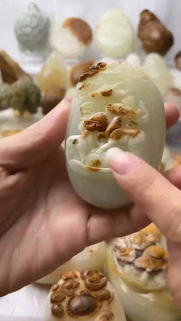 石材古青石棉纹正常不退换三羊开泰