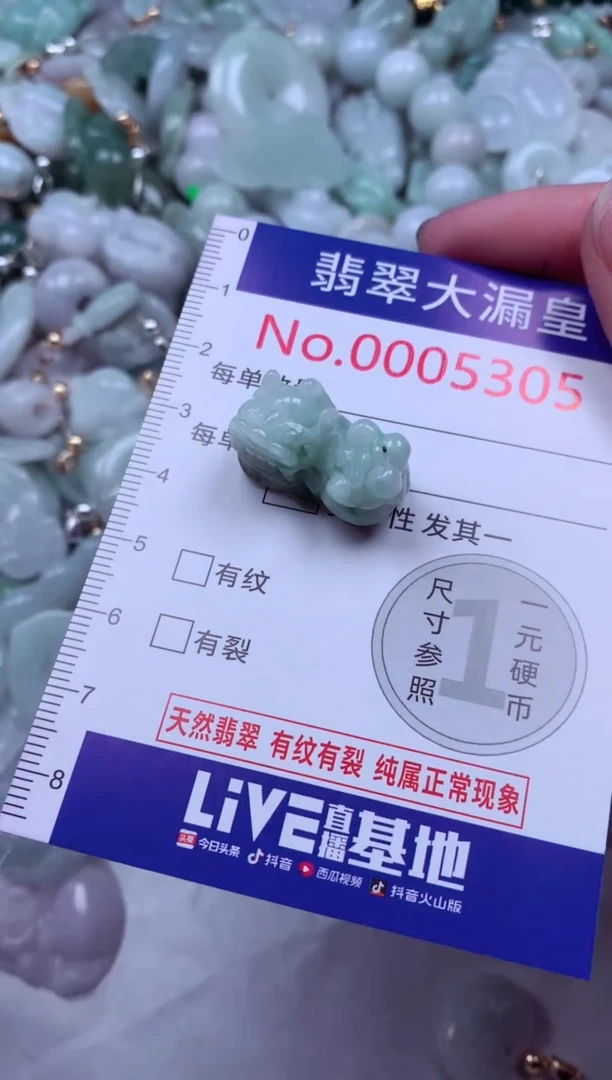 吊坠(不含链)未镶嵌翡翠5305
