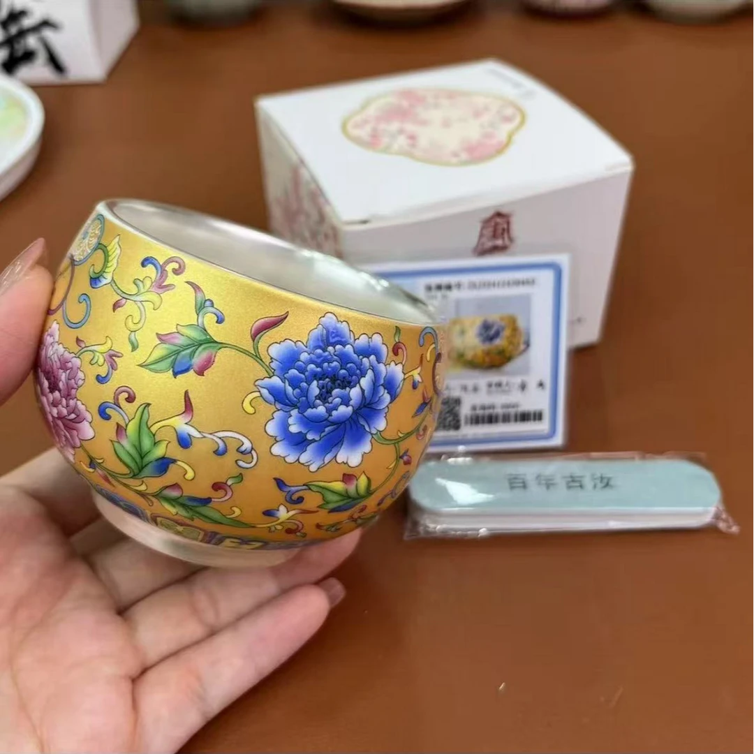 ZH2937-珐琅彩银杯礼盒装