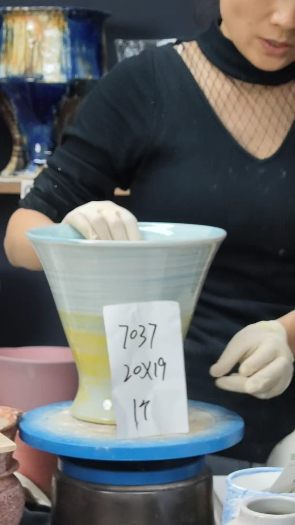 景德镇花盆默认微瑕7037