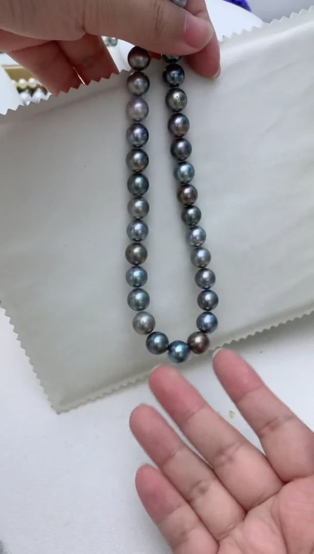 海水珍珠未镶嵌项链钱**多e86