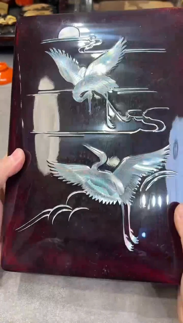 螺钿 文盒 大漆漆器大漆漆器