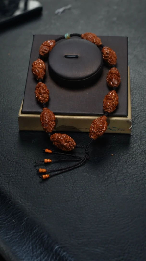 橄榄核手串/手链鱼子精品核雕