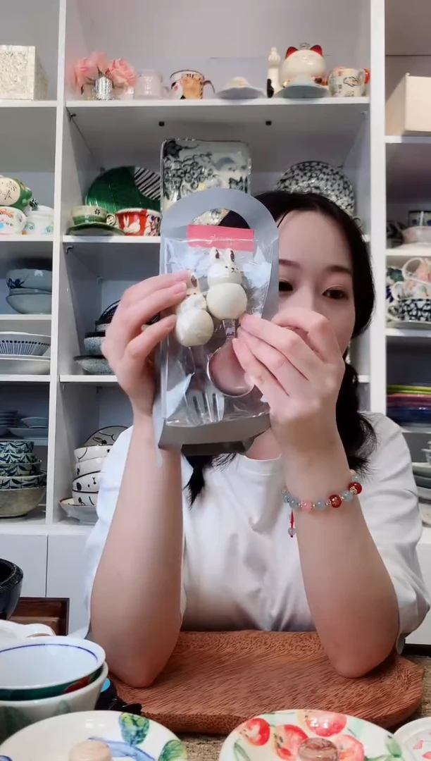 陶瓷日本进口兔子叉勺一对