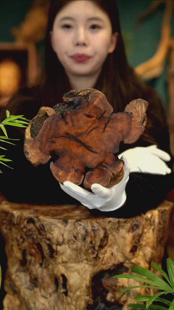 木雷击枣木底座