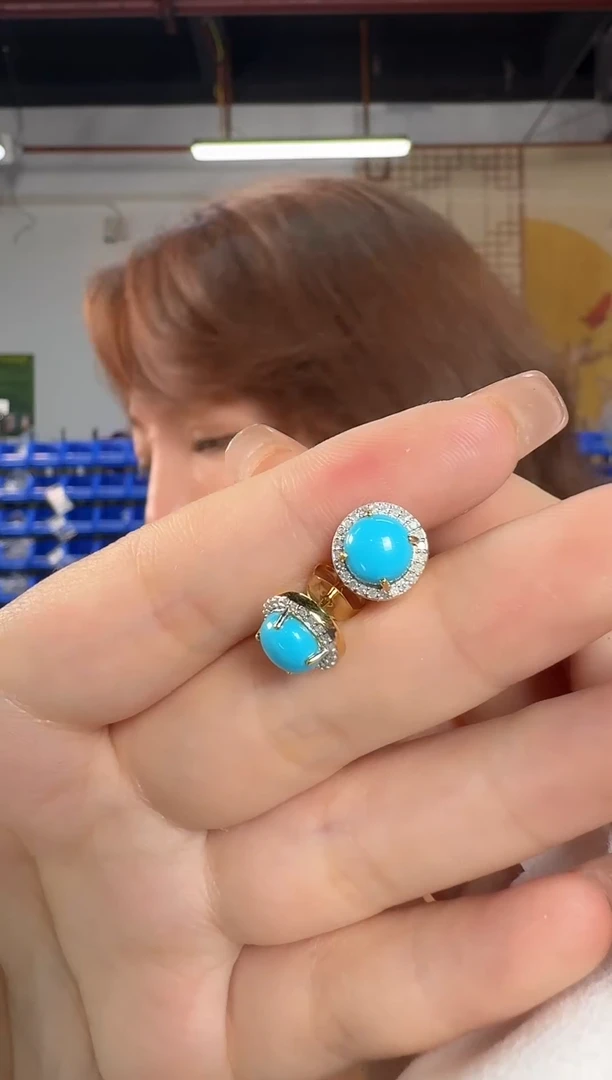 绿松石合金耳饰耳饰
