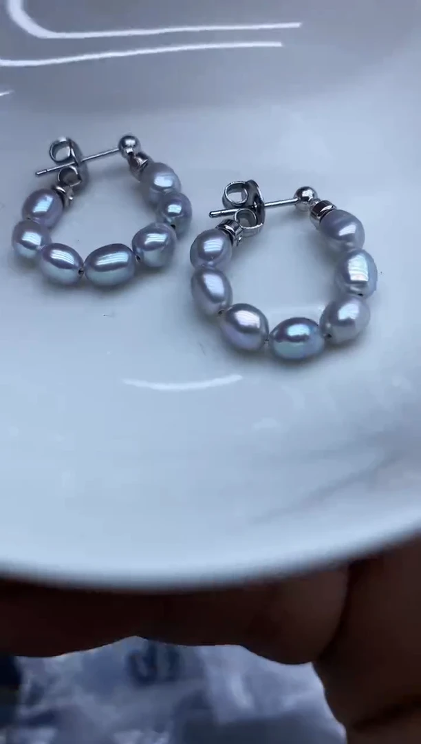 未镶嵌耳饰淡水珍珠多样性发其一