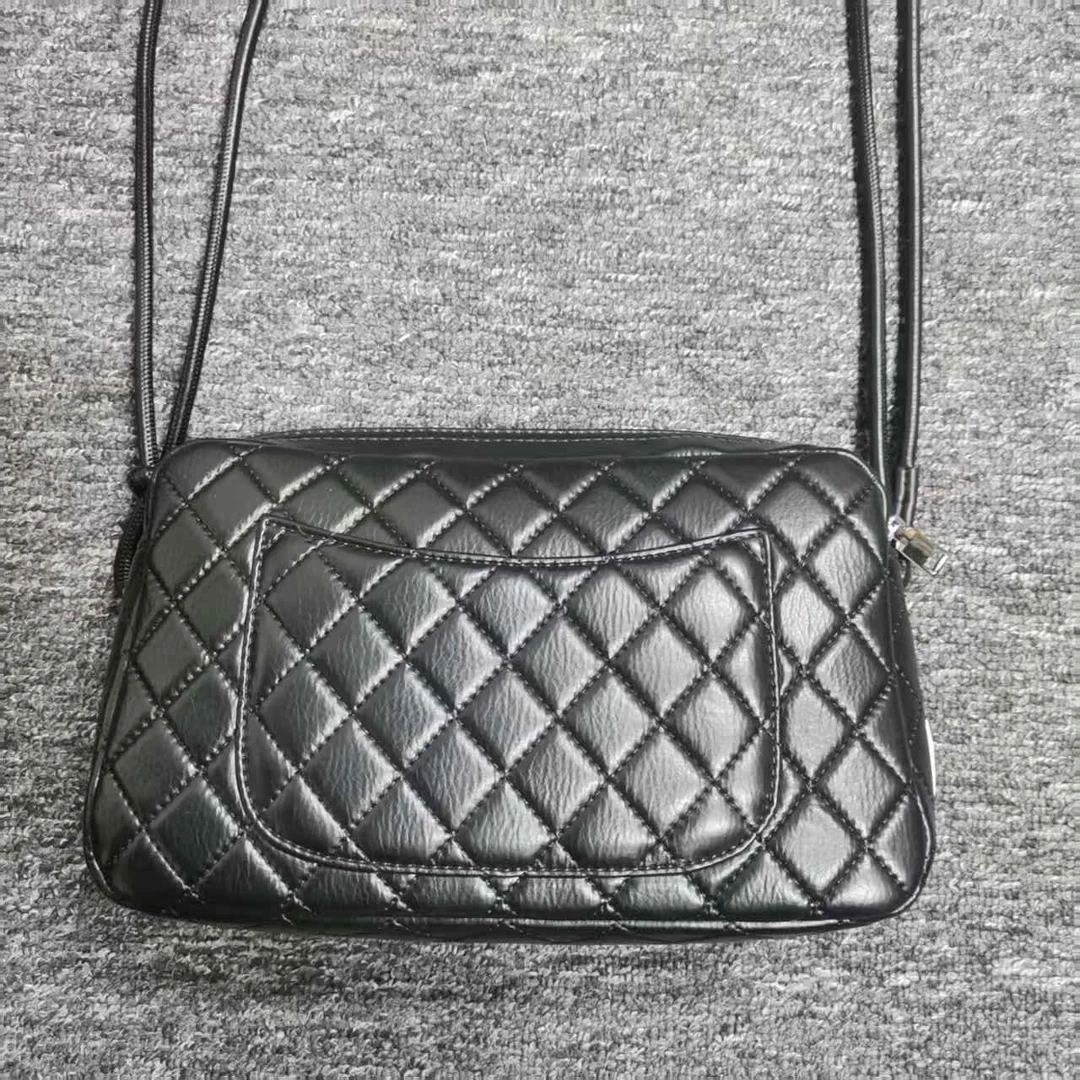 姝宴真皮女包绳子黑色