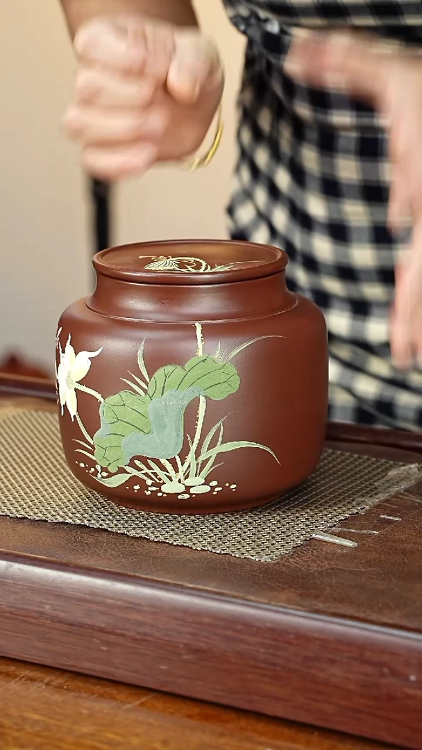 宜兴原矿紫砂茶叶罐