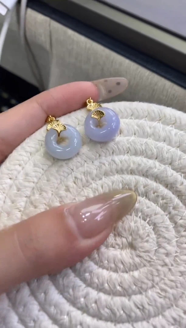 颈饰银S925镶嵌翡翠净货16403