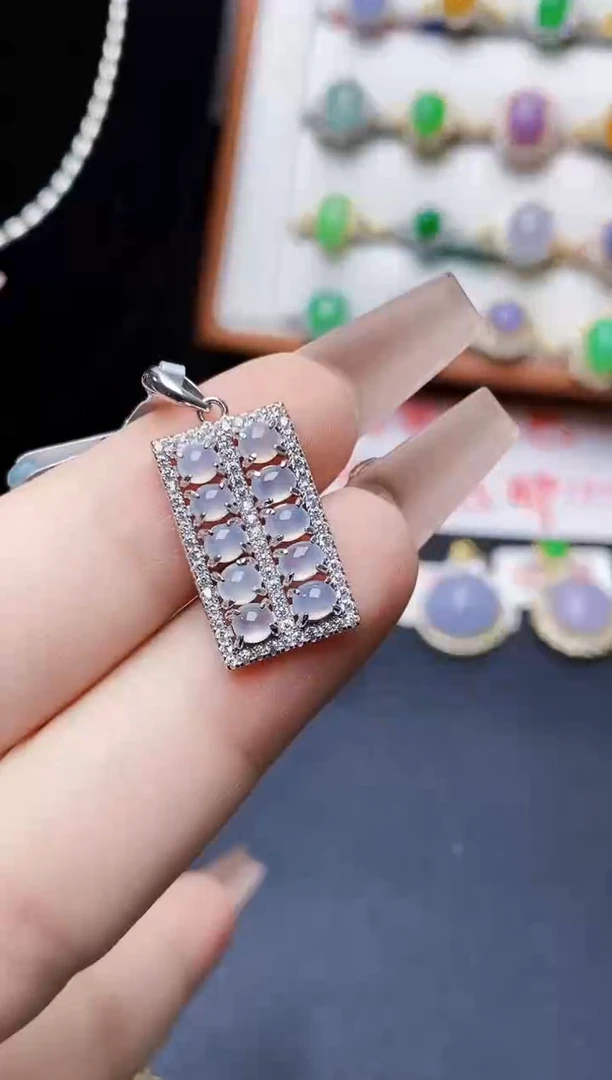 银S925镶嵌戒指翡翠0598