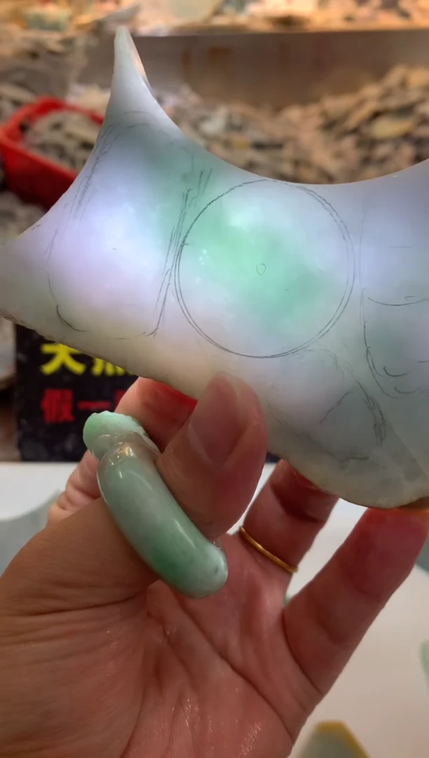 裸石翡翠0朱0翡翠珠宝846